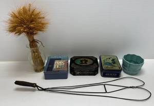 Group Of Misc. Vintage Items Including  Misc. Bowl Red Wing 