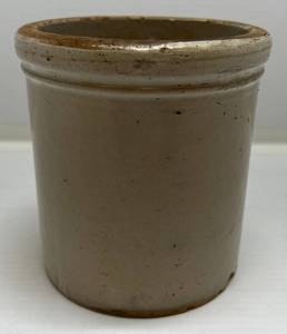 Small Antique Red Wing Union Stoneware Company Bottom Marked Crock 6 x 5 34  Bottom Marked
