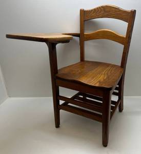 Vintage Solid Oak School Desk