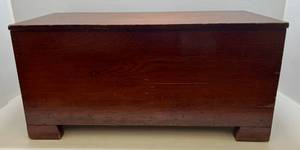Vintage Wooden Chest 40W x 19 12T x 17 34W