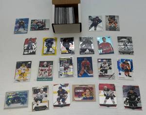 Box Of Misc. Hokey Cards All In Protective Sleeves
