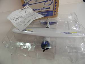lot 12 image: ERTL COLLECTIBLES COAST to COAST 1929 LOCKHEAD AIR EXPRESS PLANE DIE-CAST METAL BANK - IN BOX - GREAT PIECE - NICE - SEE PICTURES