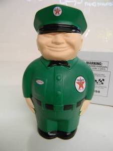 lot 45 image: VINTAGE R&B 1998 LIMITED EDITION Spanky TEXACO ATTENDANT BANK - NEW OLD STOCK, IN BOX - GREAT PIECE - NICE - SEE PICTURES