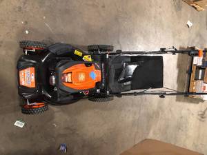 lot 4 image: YARDMAX YG1650 21 in. 170cc 3-in-1 Gas Walk Behind Push Lawn Mower with High Rear Wheels   Customer Returns See Pictures