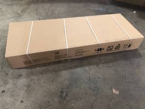 lot 5 image: Husky 6 ft. Adjustable Height Solid Wood Top Workbench in Black for Ready to Assemble Steel Garage Storage System  Customer Returns See Pictures
