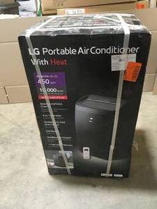 lot 11 image: LG 10,000 BTU (DOE) 115-Volt Portable Air Conditioner LP1021BHSM Cools 500 Sq Ft with Heat, Dehumidifier, Wi-Fi Enabled  Customer Returns See Pictures