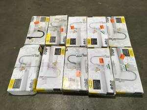 lot 19 image: Lot of American Standard Fairbury 2S Single-Handle Pull-Down Sprayer Kitchen Faucet in Polished Chrome Customer Returns See Pictures