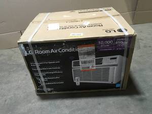 lot 24 image: LG 10,000 BTU 115-Volt Window Air Conditioner LW1017ERSM Cools 450 Sq. Ft. with ENERGY STAR and Remote, Wi-Fi Enabled Customer Returns See Pictures
