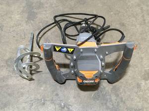 lot 40 image: RIDGID Single-Paddle Mixer Customer Returns See Pictures