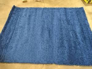 lot 48 image: Blue Rug   Customer Returns See Pictures