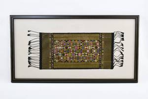 lot 315 image: Framed Small Tribal Tapestry