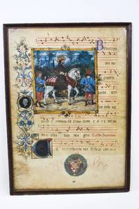lot 317 image: Vellum Manuscript Missal Page