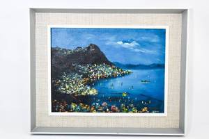 lot 319 image: Painting of Hong Kong Harbor