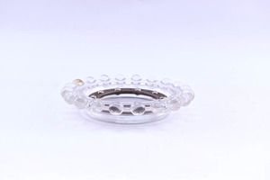 lot 77 image: Small Candlewick Style Spinning Glass Ashtray