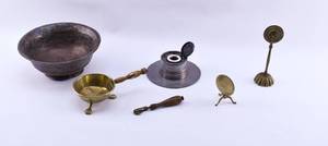 lot 96 image: 6 Antique Metal Objects