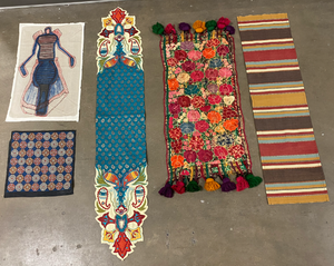 lot 302 image: 5 Textiles from Around the World