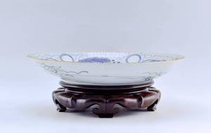 lot 161 image: Antique Chinese Porcelain Blue & White Plate