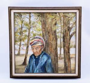 lot 119 image: H. Williamson Painting of Navajo Person