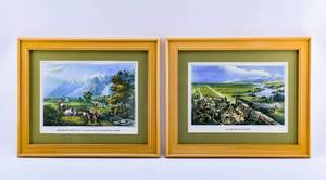 lot 120 image: 2 Reproduction Currier & Ives Prints