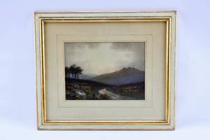 lot 125 image: Charles Hannaford Landscape Watercolor