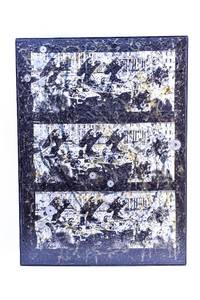 lot 117 image: Black Abstract Mixed Media Painting