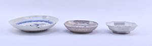 lot 172 image: 3 Antique Chinese Porcelain Trinket Dishes