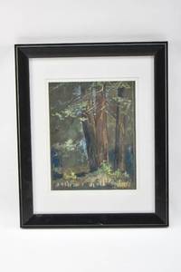 lot 193 image: Pastel Drawing of Trees