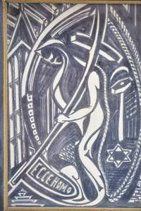 lot 215 image: Abstract Black & White Drawing