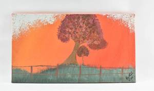 lot 216 image: Painting of Tree on Canvas