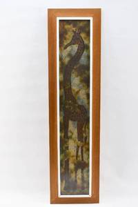 lot 331 image: 2 Batik Prints of Giraffes