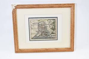 lot 409 image: Dutch Hand-Coloured Etching