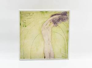 lot 360 image: Artwork of Nude Woman on Canvas, Signed