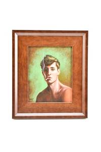 lot 363 image: Robert Moler Portrait Serie No. 3 Original Oil on Canvas Painting