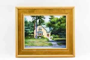 lot 375 image: Fred Dingler Painting of House