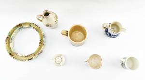 lot 211 image: Antique Pottery, Staffordshire, Mochaware, Pearlware Jug, Others