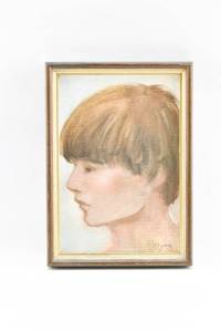 lot 350 image: Morgan Portrait on Canvas
