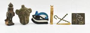 lot 419 image: Group of Small Egyptian Style Items