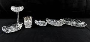 lot 429 image: 6 Cut Glass Serving Dishes