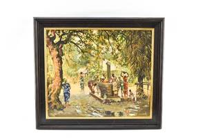 lot 31 image: Guilherme dOliveira Marques Caribbean Painting