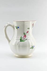 lot 43 image: Vintage KG Luneville French Floral Pitcher