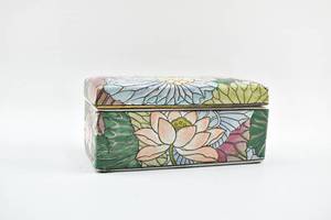 lot 431 image: Chinese Floral Lidded Box