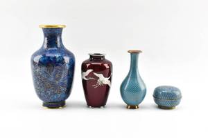 lot 246 image: 4 Cloisonne Objects