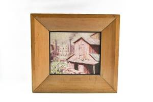 lot 270 image: John Phelps Pette Painting of Trenton, NJ