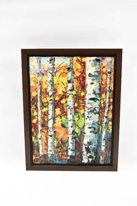 lot 232 image: Jeff Boutin Painting of Birch Trees