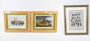 lot 411 image: 3 Reproduction Americana Prints