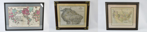lot 312 image: 3 Maps of Americas and the World