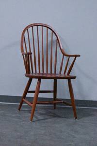 lot 146 image: Windsor Style Wood Armchair