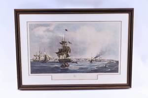 lot 50 image: J.A. Carter, The Port of Liverpool Engraving 1841