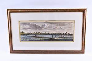 lot 54 image: Cornelius de Bruyn Tyrus Engraving 18th c.