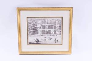 lot 64 image: Balderus, Antique Map of Tutecoryn Thoothukudi, India 17th c.